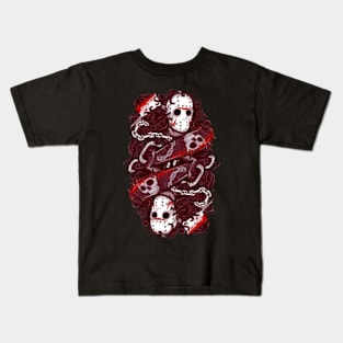 Ghostly Gathering Join the Spirits with this Captivating Ghost-themed Tee Kids T-Shirt